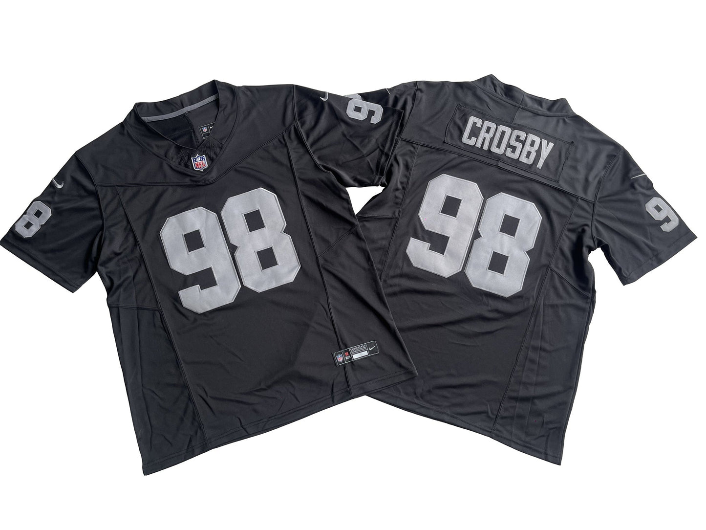 Las Vegas Raiders 98# Maxx Crosby Vapor F.U.S.E. Limited Jersey
