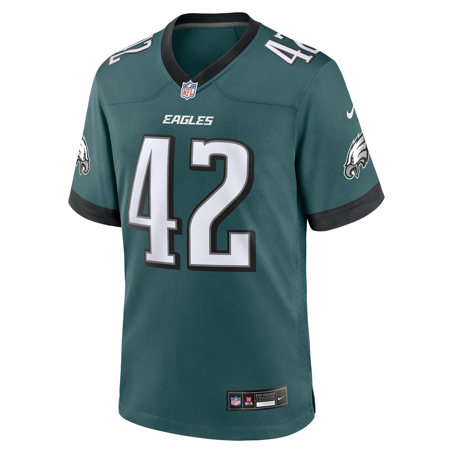 Oren Burks Philadelphia Eagles Nike Game Jersey - Midnight Green