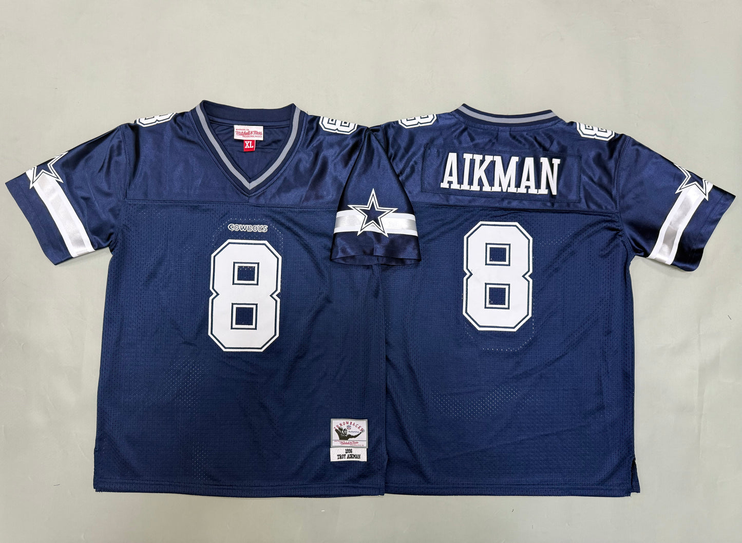 Youth Troy Aikman #8 Dallas Cowboys Vintage Throwback Jersey