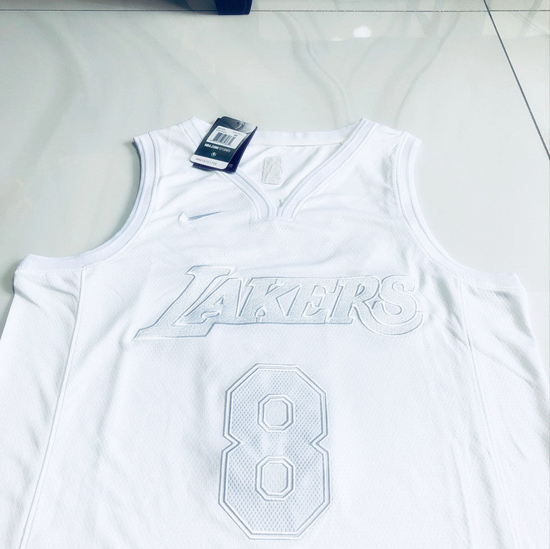 Los Angeles Lakers Bryant White 8 MN