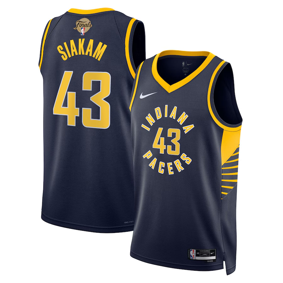 Indiana Pacers Pascal Siakam Nike Navy 2025 NBA Finals Swingman Jersey - Icon Edition