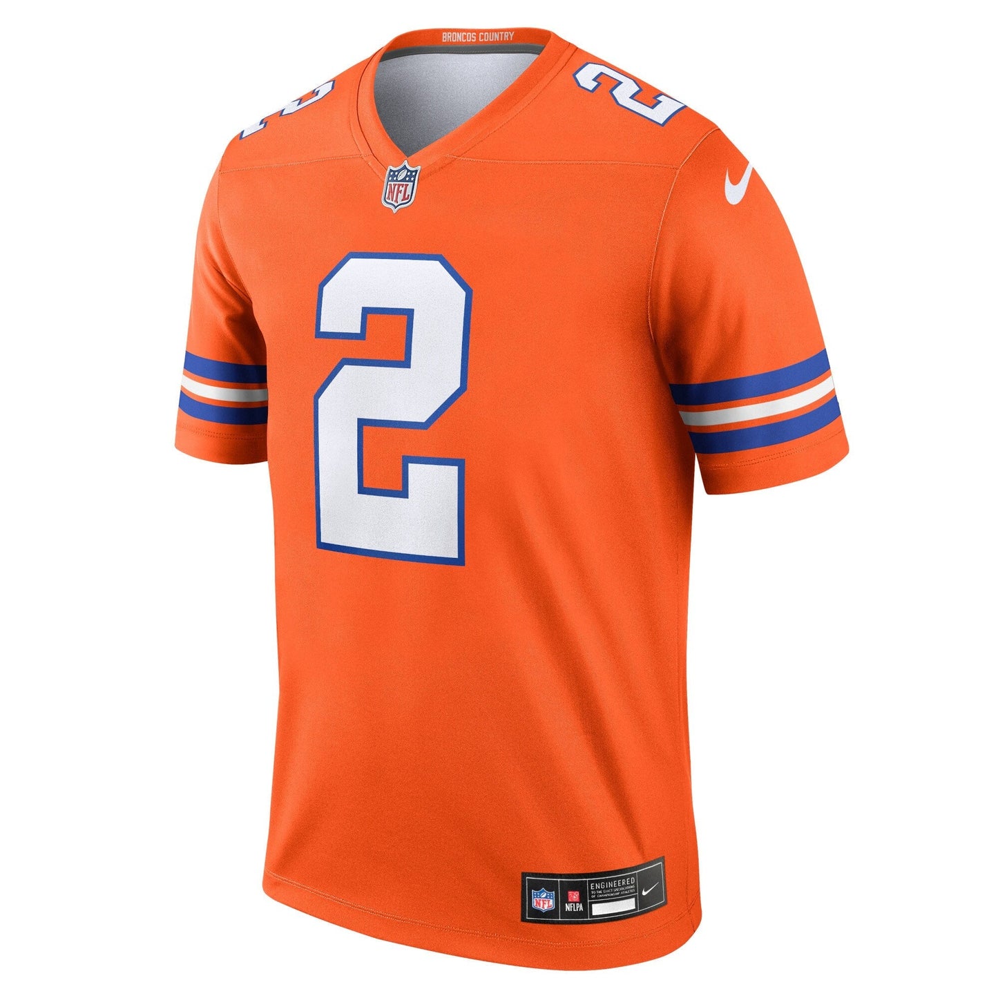 Patrick Surtain II Denver Broncos Nike Mile High Collection 1977 Throwback Legend Jersey - Orange