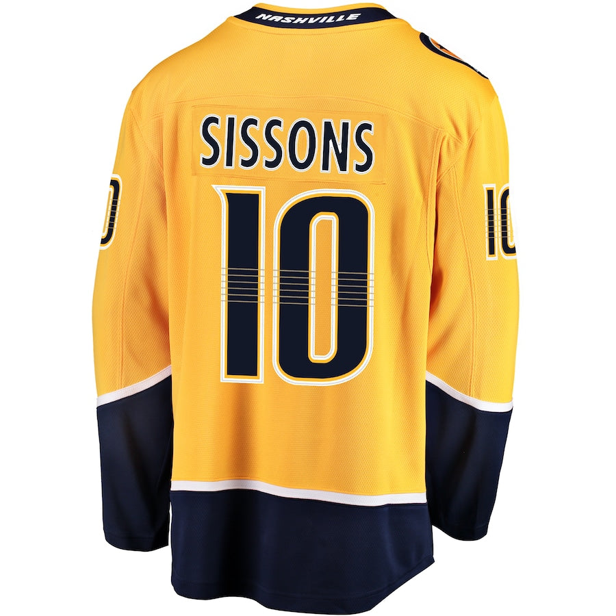 Colton Sissons Nashville Predators Breakaway Jersey - Gold