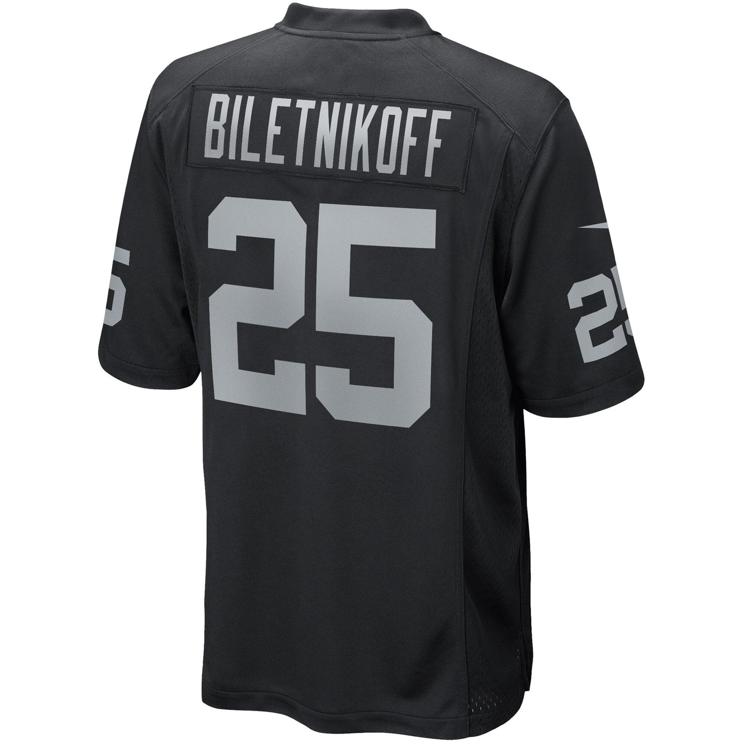 Fred Biletnikoff Las Vegas Raiders Nike Game Retired Jersey - Black