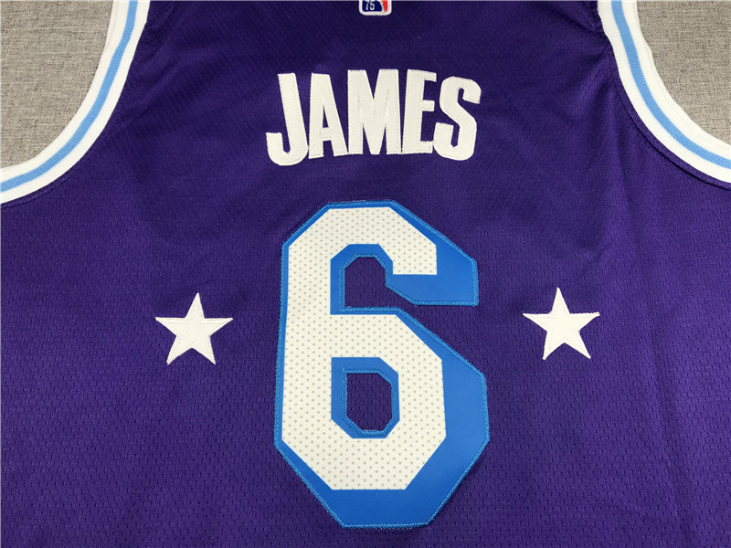 Lebron James #6 Los Angeles Lakers 2022 City Edition Swingman Jersey - Embroidered