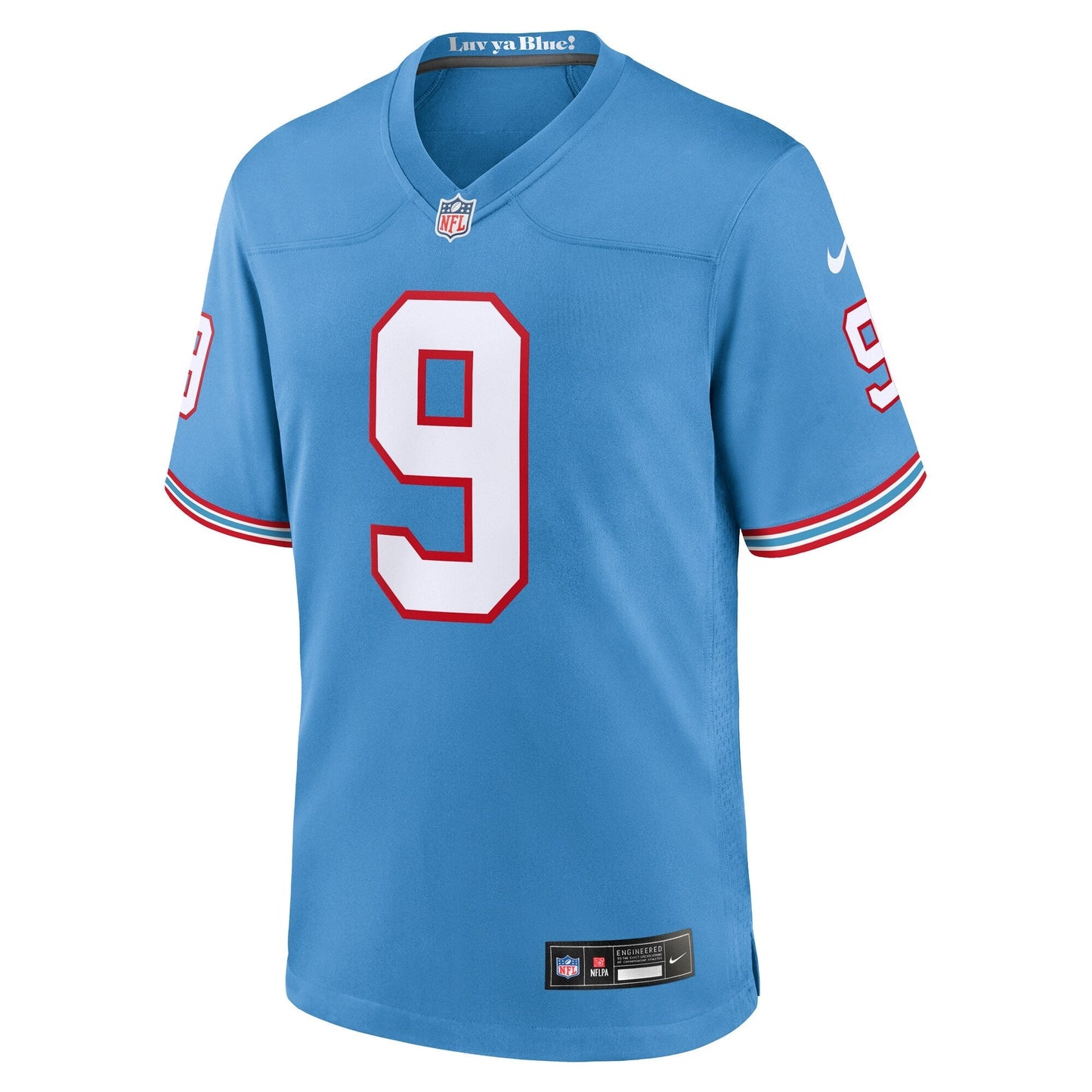 Steve McNair Tennessee Titans Nike Oilers Throwback Retired Game Jersey - Light Blue