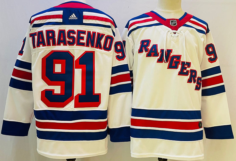 Men's New York Rangers Vladimir Tarasenko #91 White Player jersey