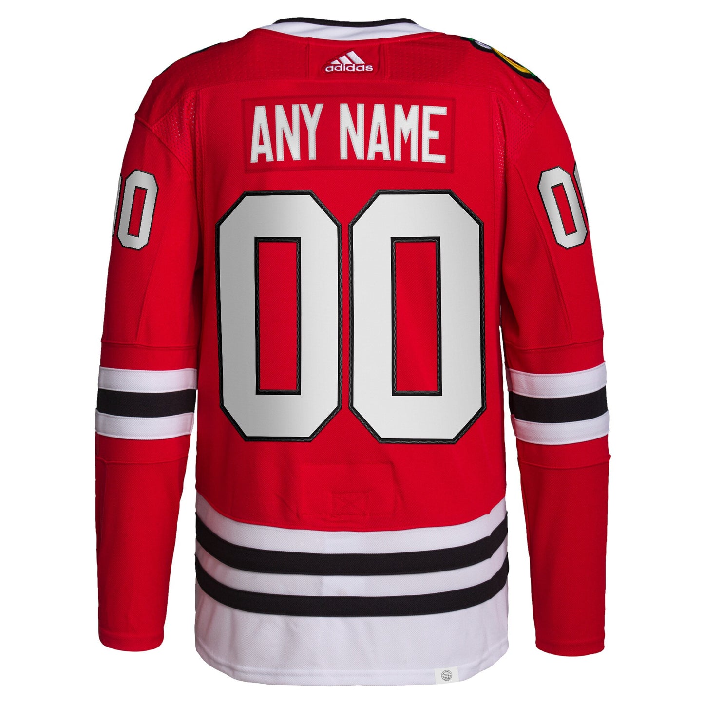 Chicago Blackhawks Home Primegreen Custom Jersey - Red