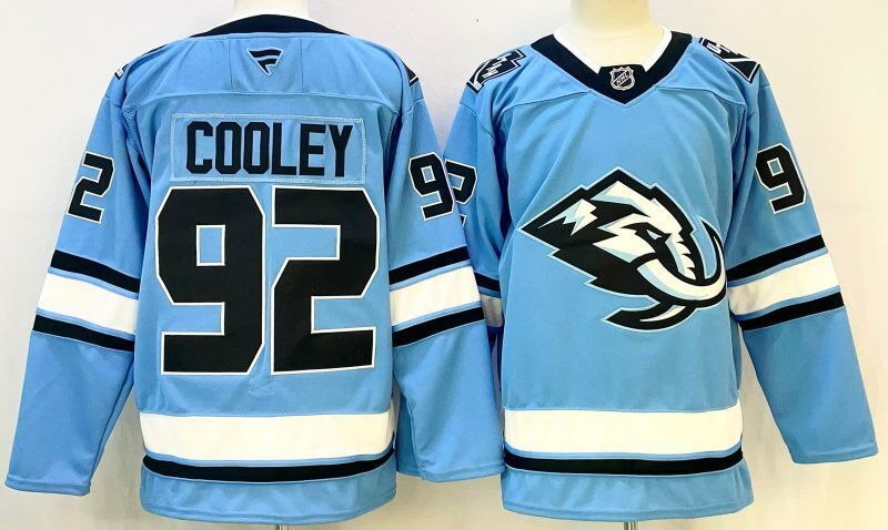 Men's Utah Mammoth Logan Cooley #92 Blue Player Game Jersey