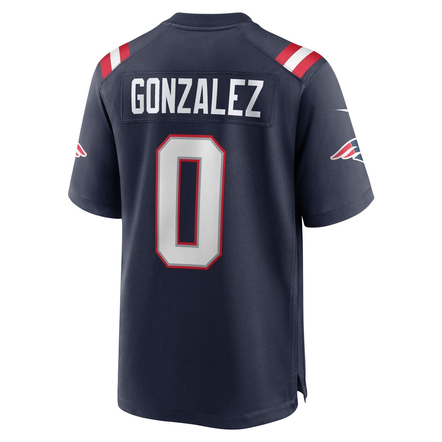 Christian Gonzalez New England Patriots Nike Team Game Jersey - Navy