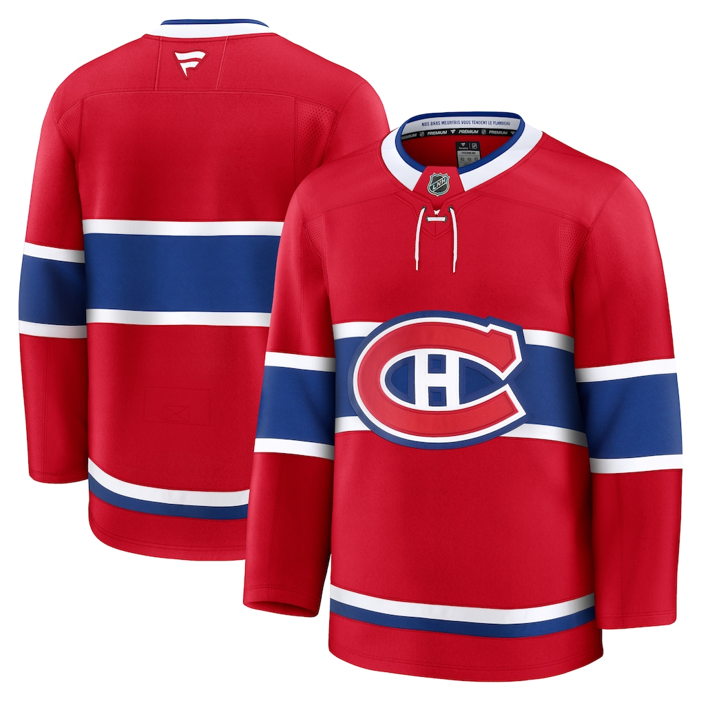 Men's Montreal Canadiens Red Home Premium Blank Jersey