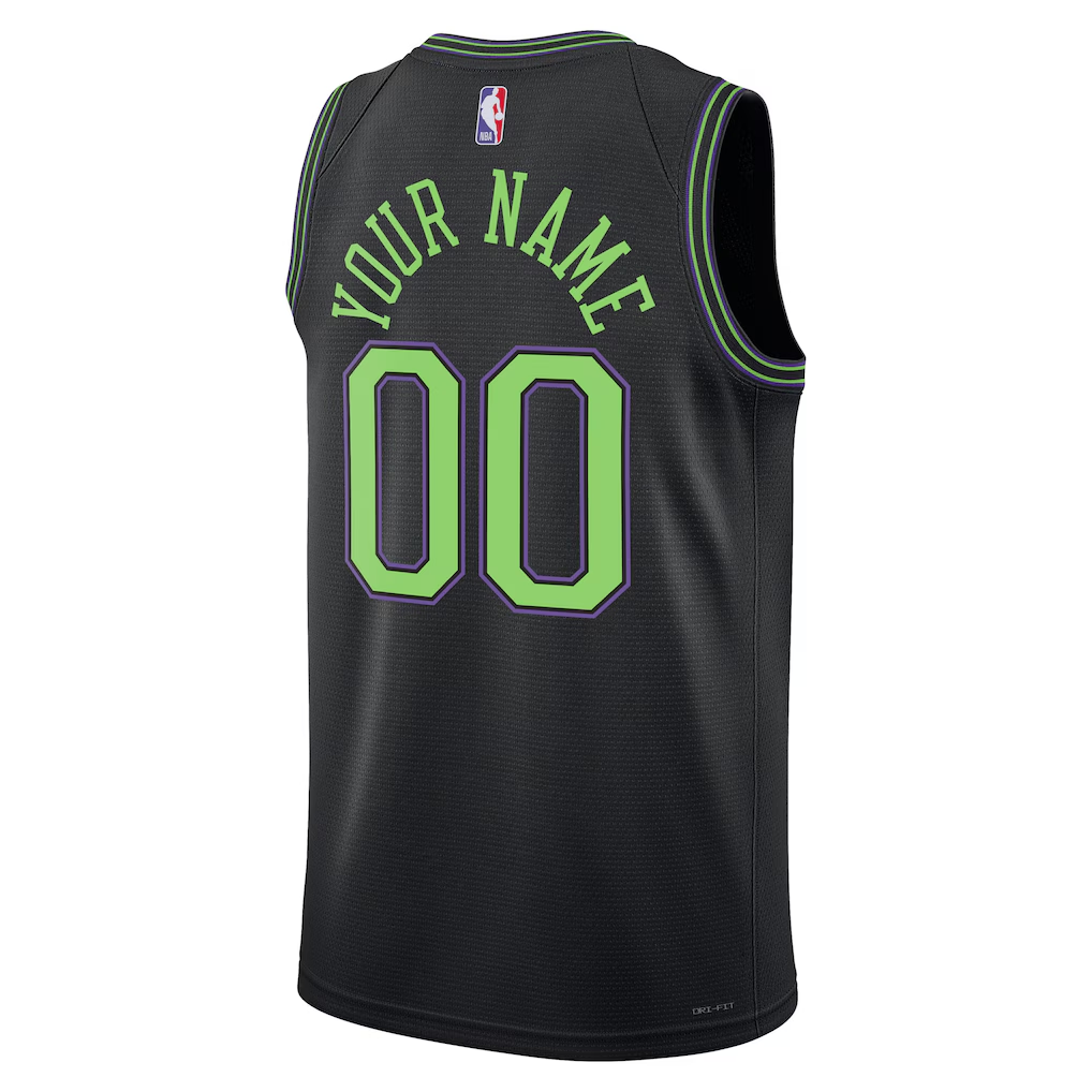 New Orleans Pelicans Nike Black 2025/26 City Edition Swingman Custom Jersey