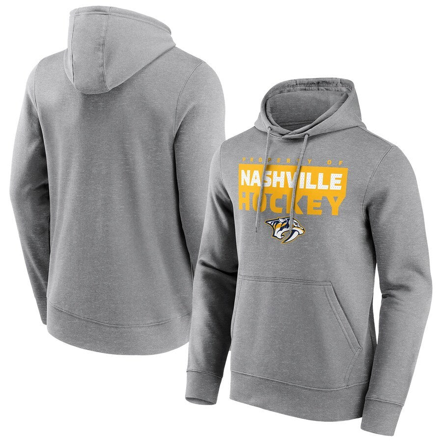 Men's Nashville Predators Branded Gain Ground Hoodie - Sports Grey
