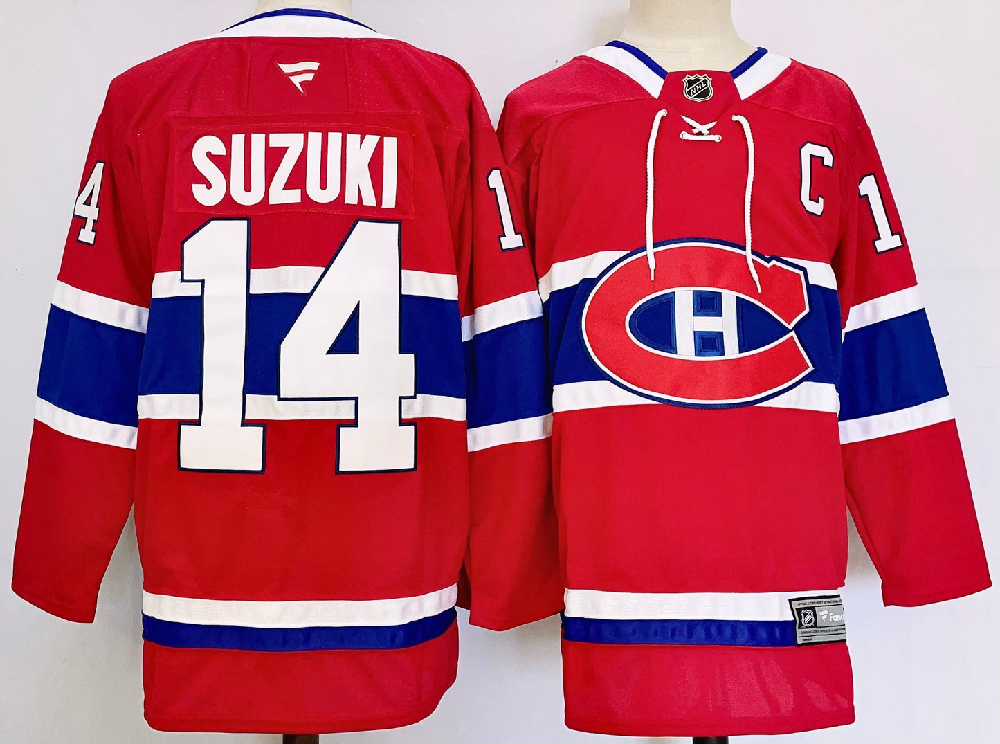 Men's Montreal Canadiens Nick Suzuki #14 Red Player Jersey