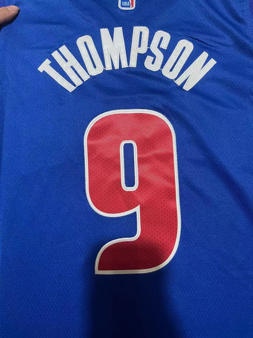 Detroit Pistons Ausar Thompson #9 Blue 2023-2024 season Jersey
