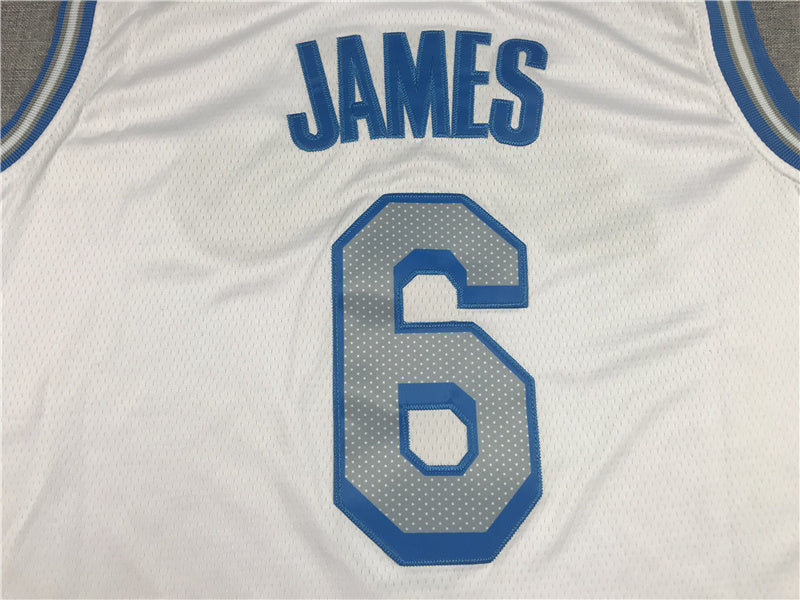 Lebron James #6 Los Angeles Lakers City Edition Swingman Jersey - Embroidered