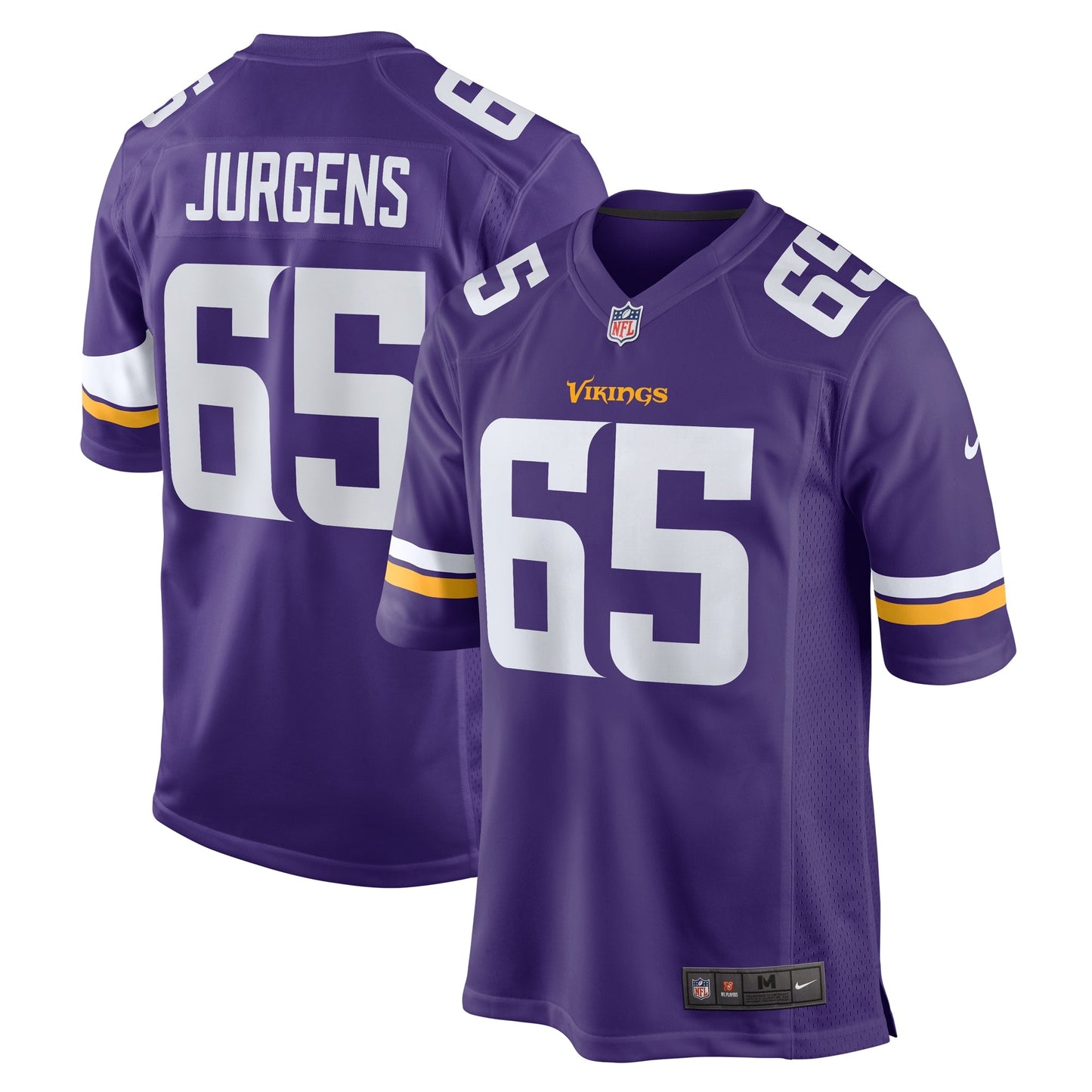 Michael Jurgens Minnesota Vikings Nike Game Jersey - Purple