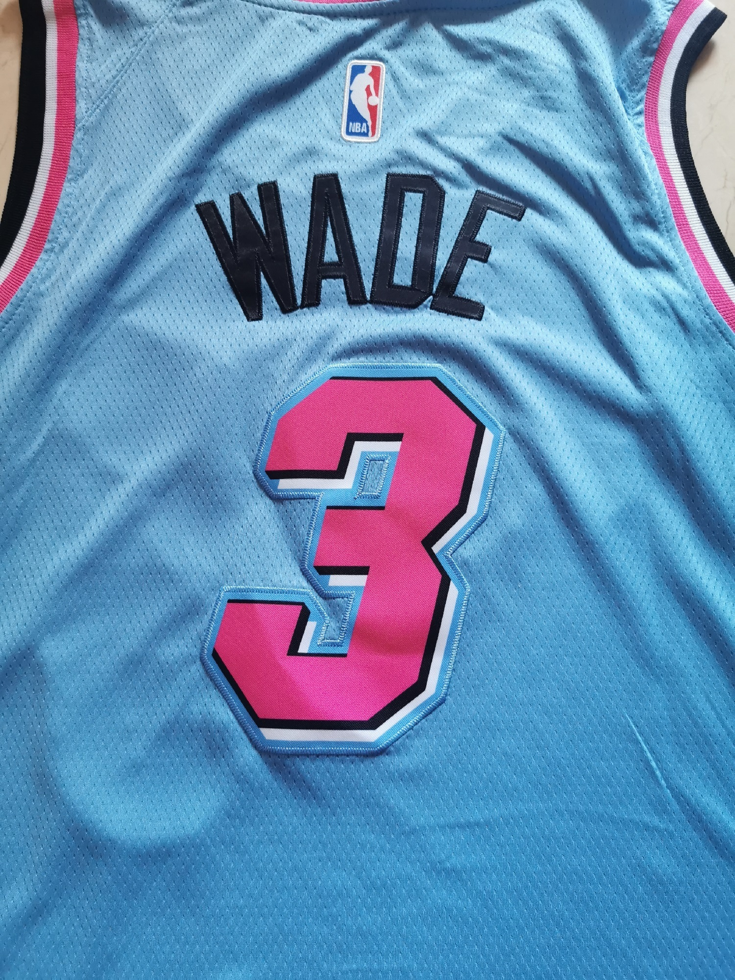 Miami Heat City Edition Dwayne Wade #3 Blue Jersey