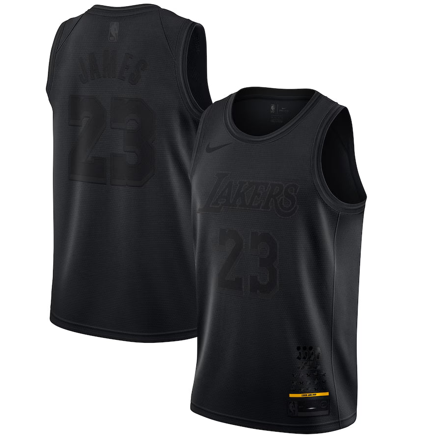 Men's Los Angeles Lakers LeBron James Black MVP Jersey