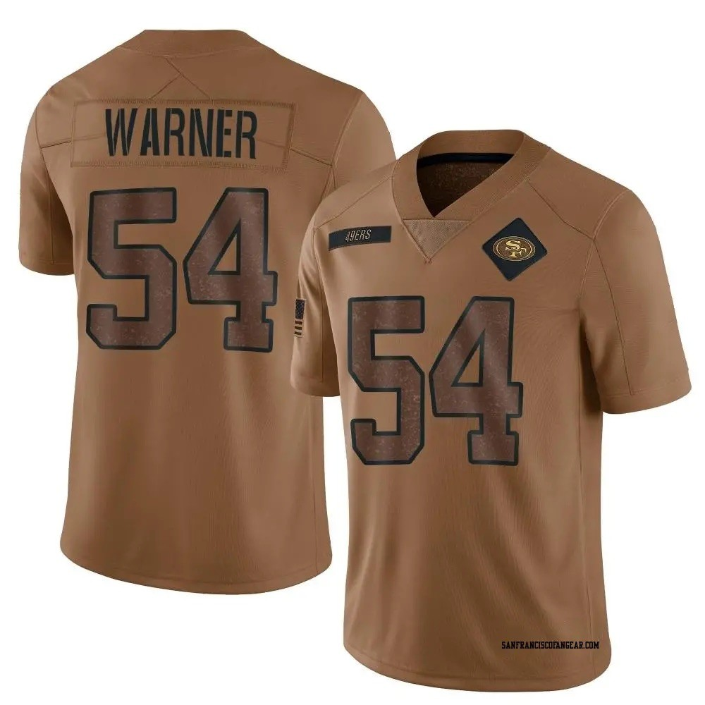 Men's Nike Nick Fred Warner San Francisco 49ers Salute To Service Limited Jersey