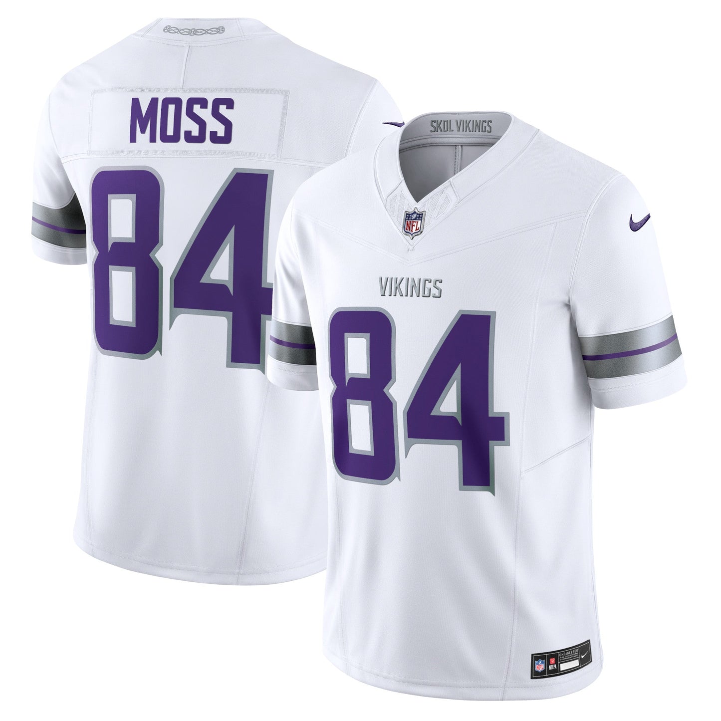 Randy Moss Minnesota Vikings Nike Alternate Vapor F.U.S.E. Retired Limited Jersey - White