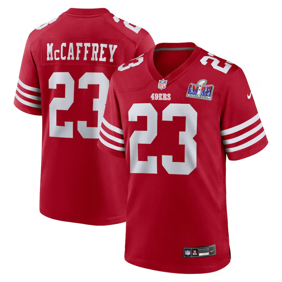 Christian McCaffrey San Francisco 49ers Super Bowl 2024 Jersey