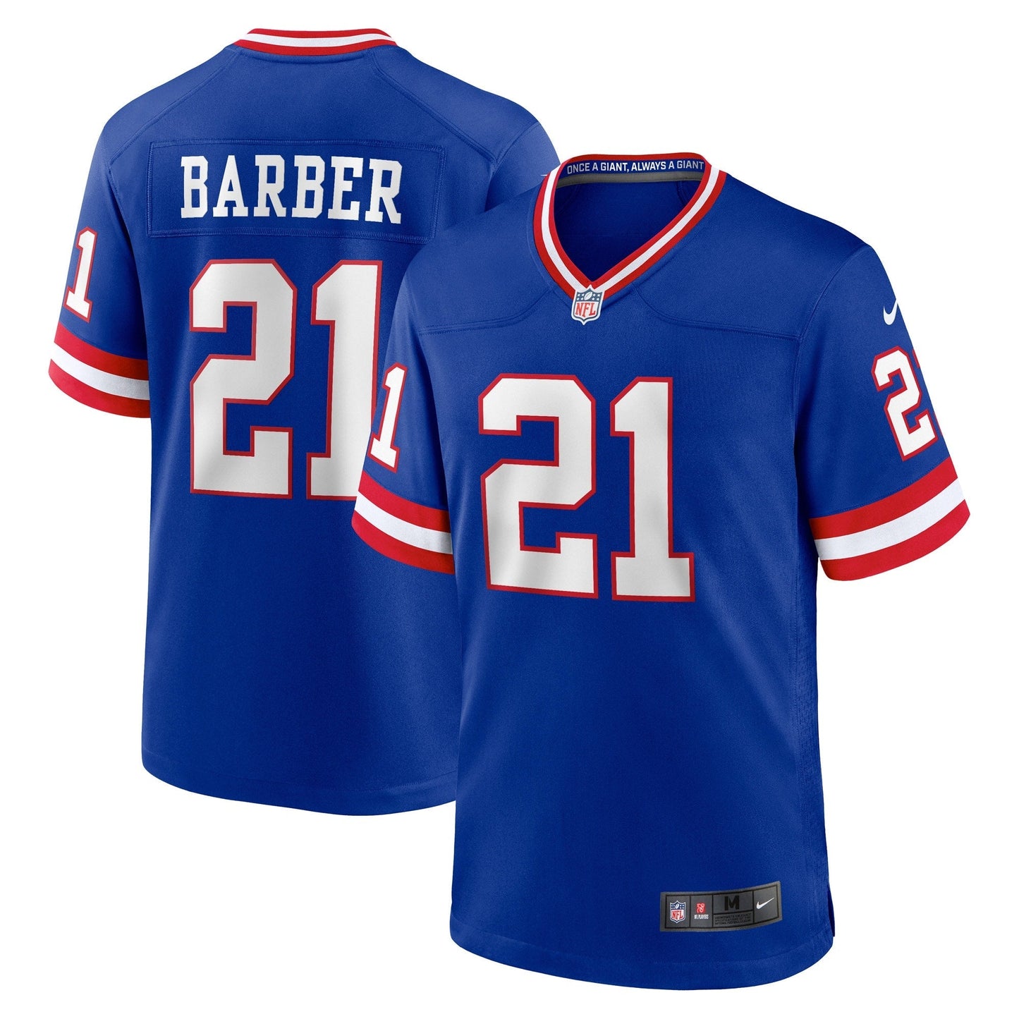 Tiki Barber New York Giants Nike Classic Retired Game Jersey - Royal