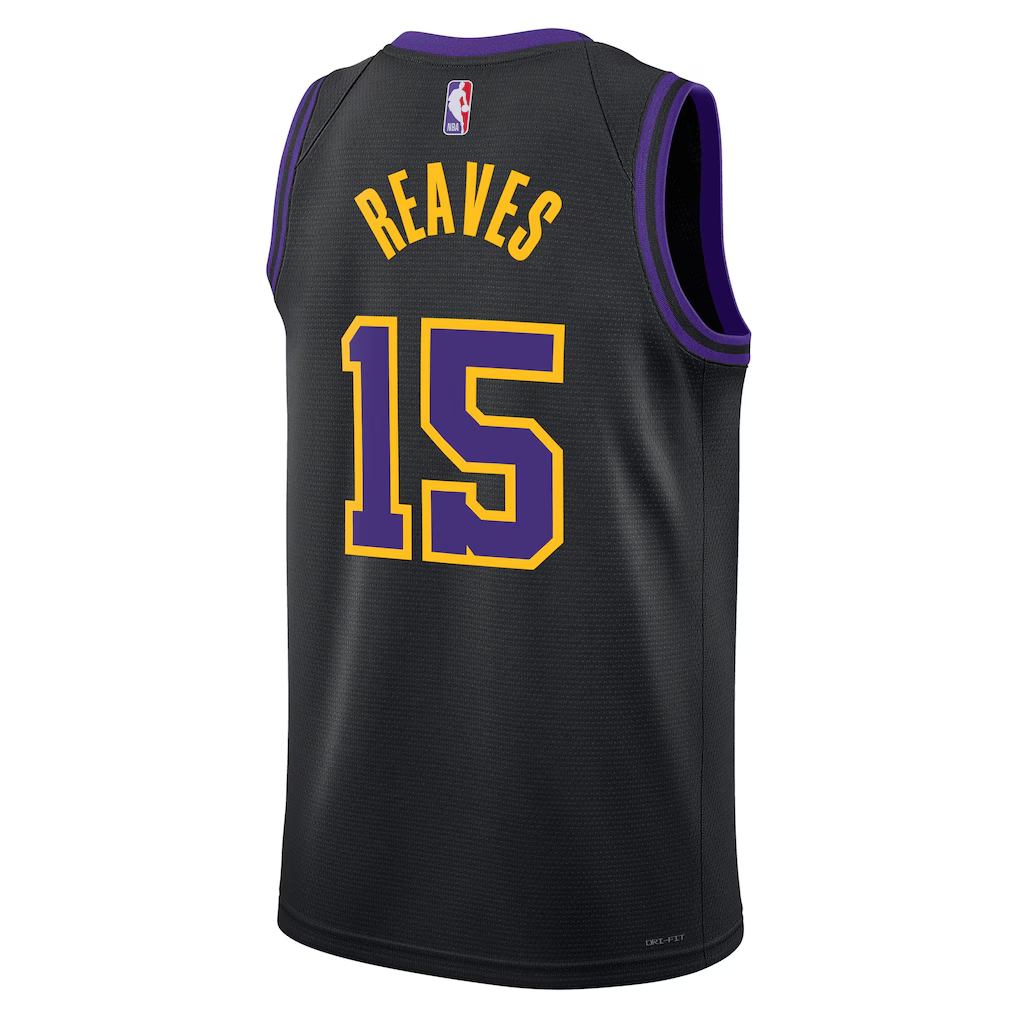 Los Angeles Lakers Austin Reaves Nike Black 2025/26 Swingman Jersey - City Edition