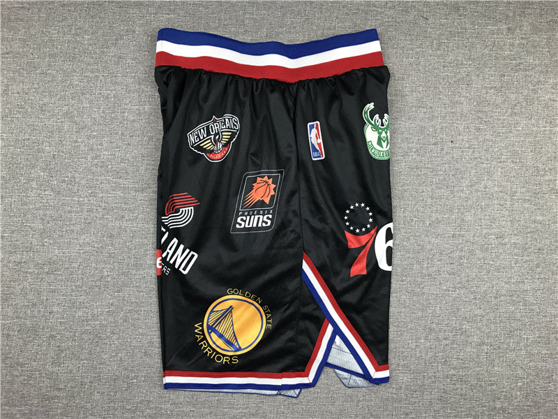 Supreme co-branded NBA shorts (black)