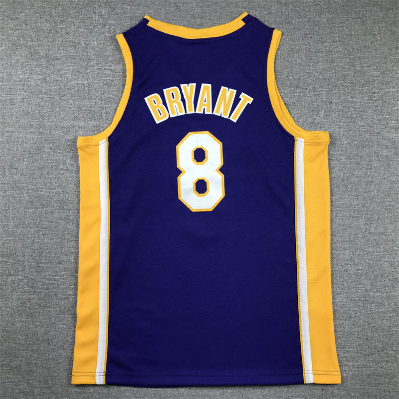 Youth Kobe Bryant Los Angeles Lakers #8 Embroidered Jersey