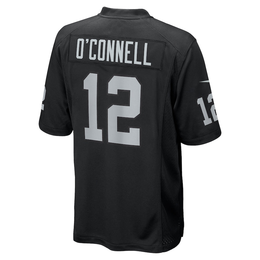 Men's Las Vegas Raiders Aidan O'Connell Nike Black Team Game Jersey
