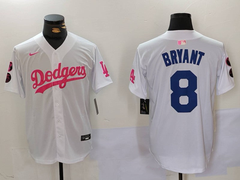 Men's Los Angeles Dodgers Kris Bryant #8 White Limited Player Jersey