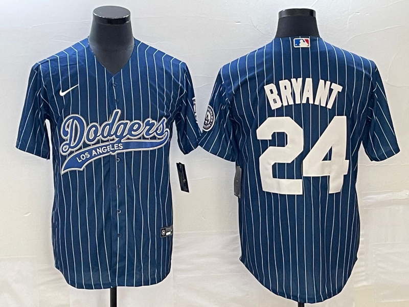 Men's Los Angeles Dodgers Kris Bryant #24 Blue Player Jersey Joint Edition