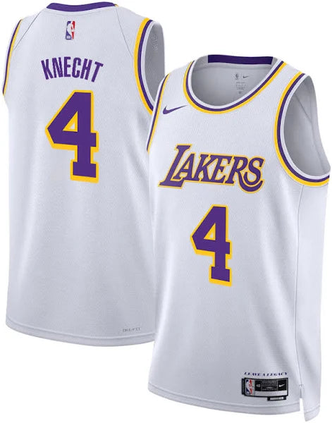 Dalton Knecht Los Angeles Lakers Jersey - White