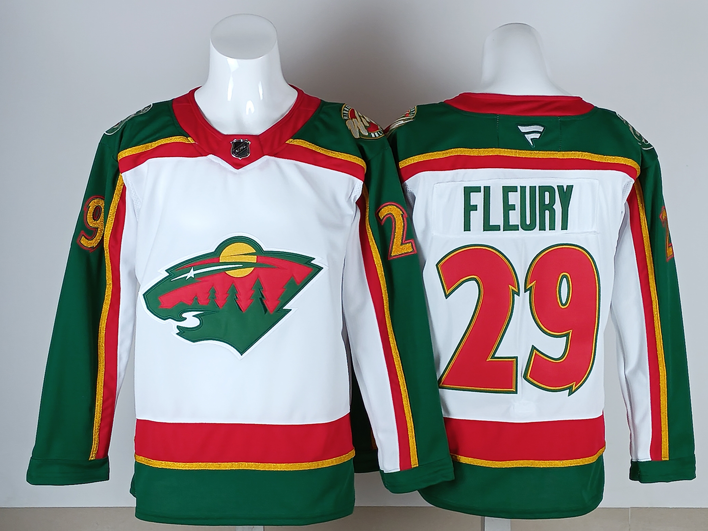 Men's Minnesota Wild Marc-Andre Fleury #29 White Breakaway Player Jersey