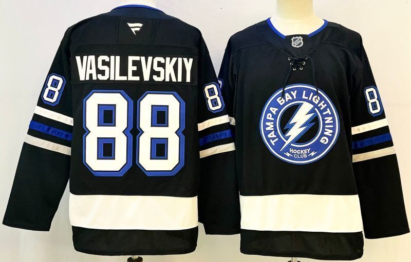 Men's Tampa Bay Lightning Andrei Vasilevskiy #88 Navy Player Jersey
