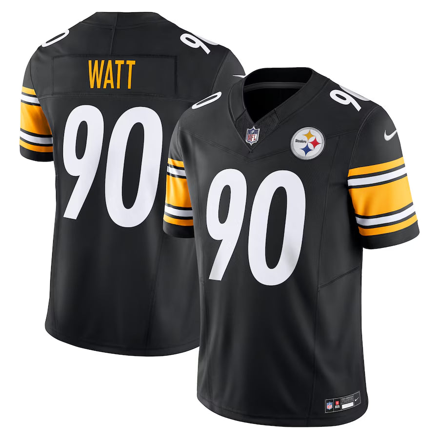 Pittsburgh Steelers 90# T.J. Watt Nike Vapor F.U.S.E. Limited Jersey