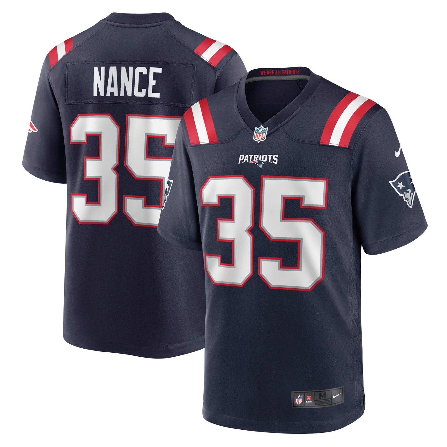 Jim Nance New England Patriots Nike Retired Jersey - Navy