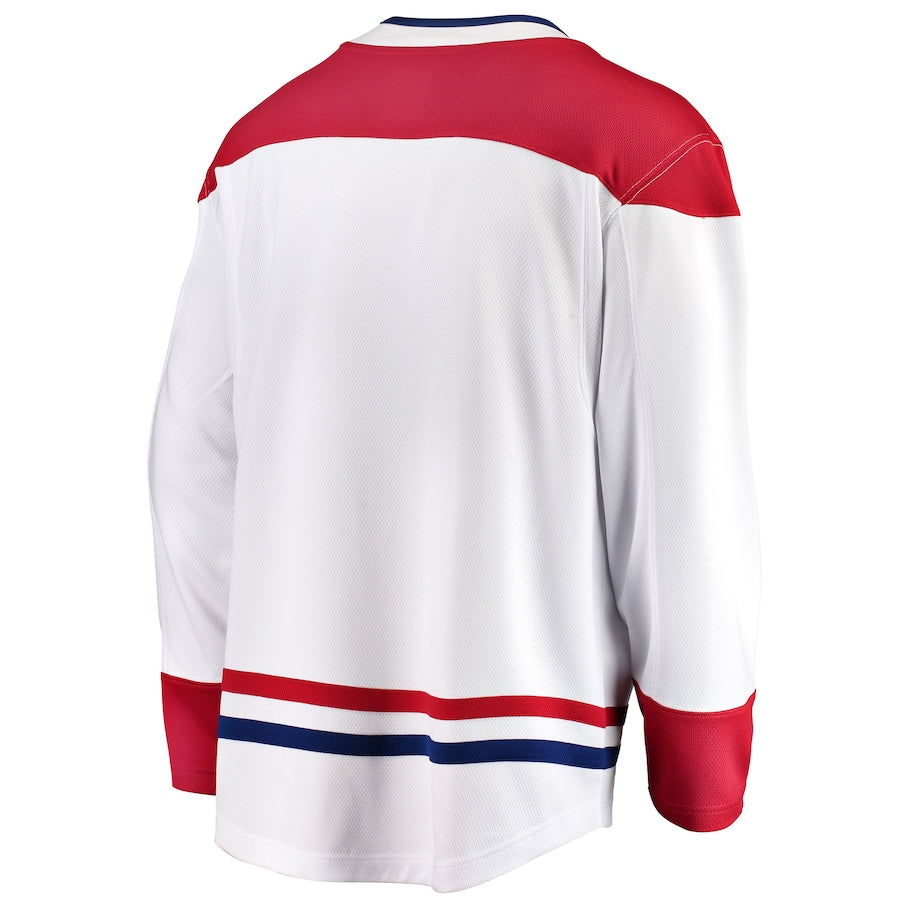 Montreal Canadiens Breakaway Away Blank Jersey - White