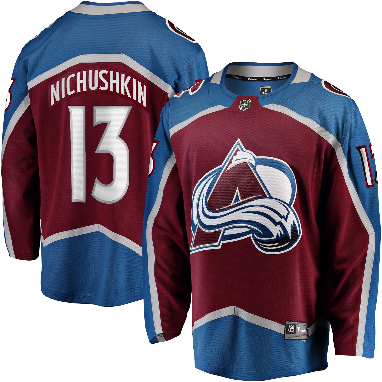 Valeri Nichushkin Colorado Avalanche Breakaway Jersey - Burgundy