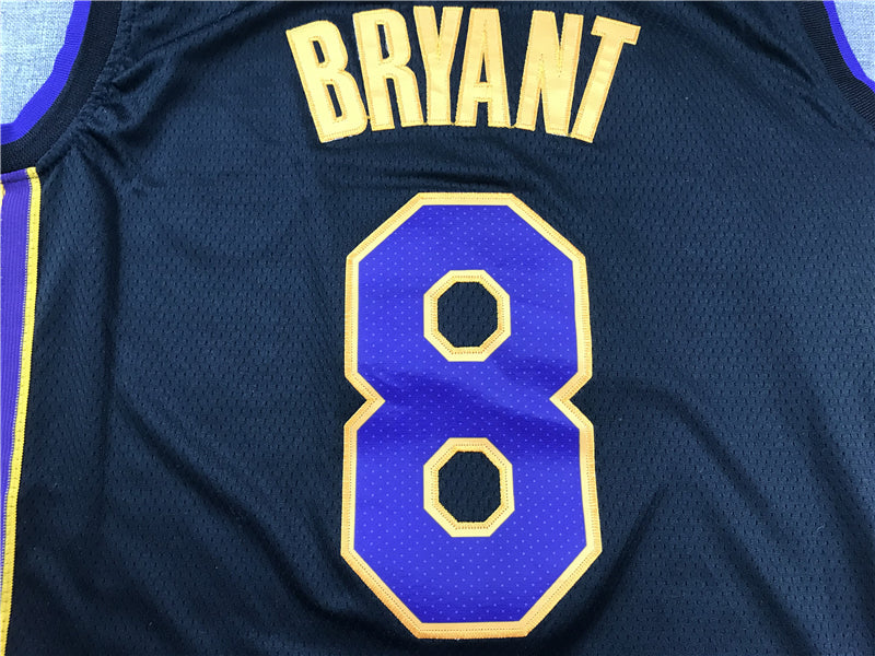 Los Angeles Lakers #8 Kobe Bryant Retired Black Jersey