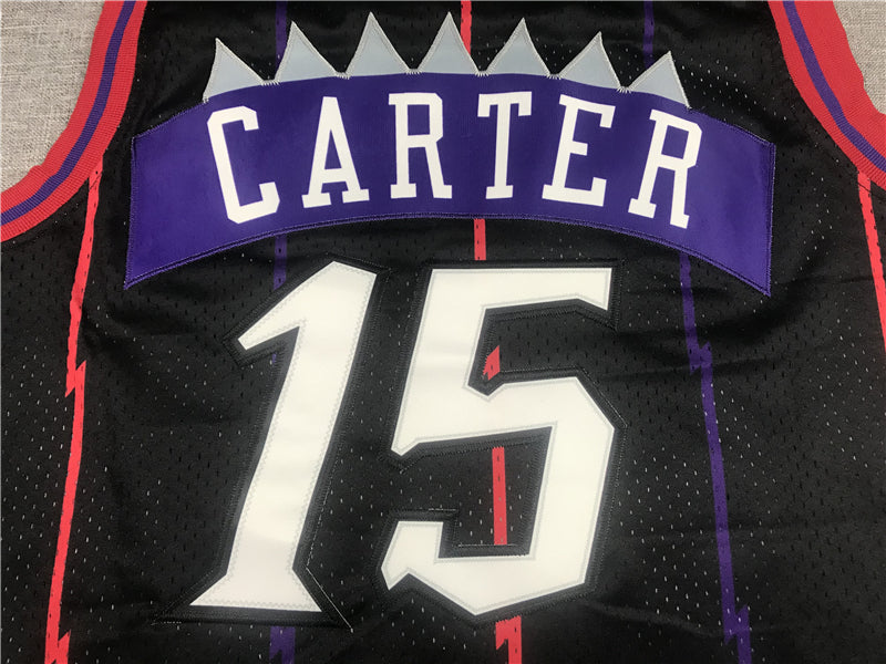 Toronto Raptors #15 CARTER Black Jersey MN