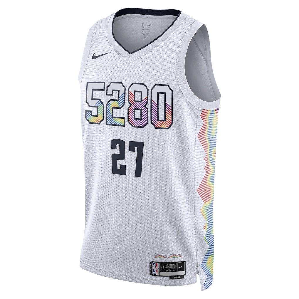 Unisex Denver Nuggets Jamal Murray White 2024/25 Swingman Jersey - City Edition