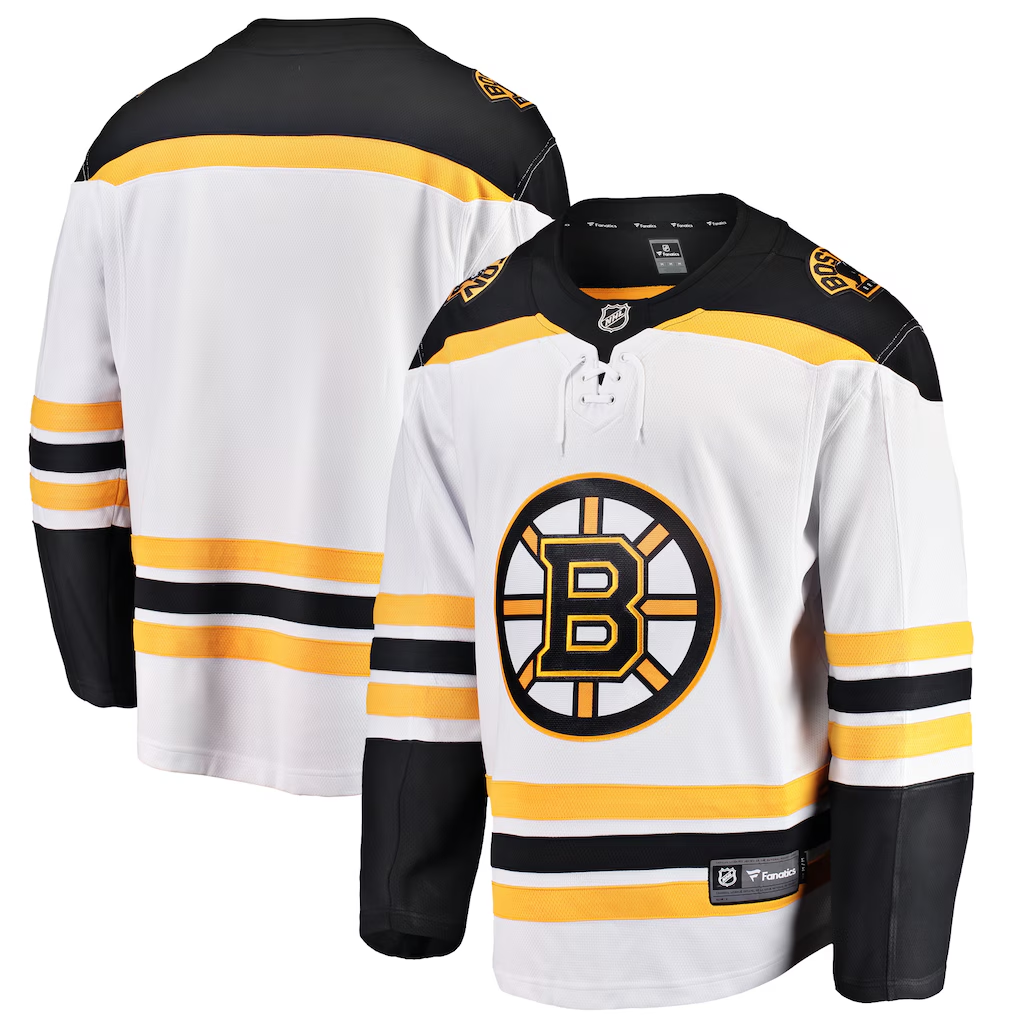 Men's Boston Bruins White Blank Jersey