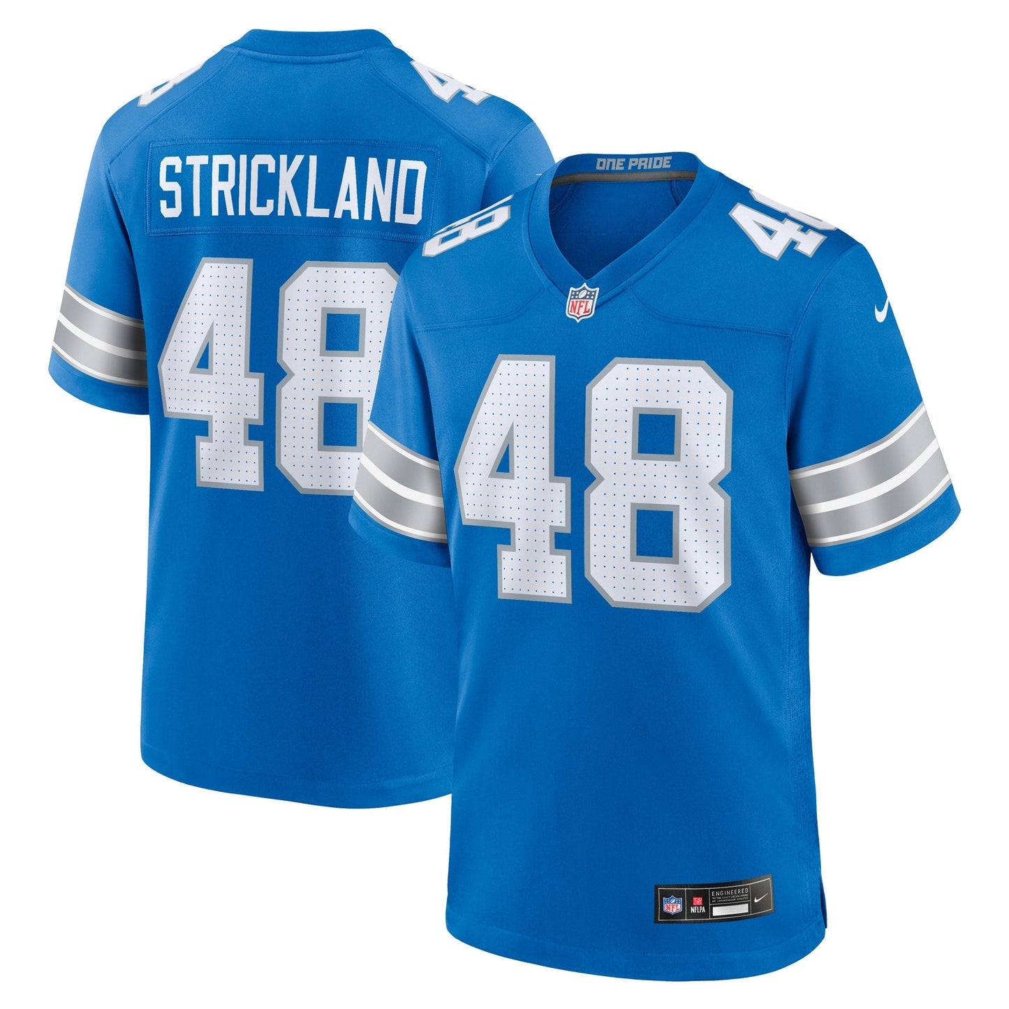 Loren Strickland Detroit Lions Nike Game Jersey - Blue