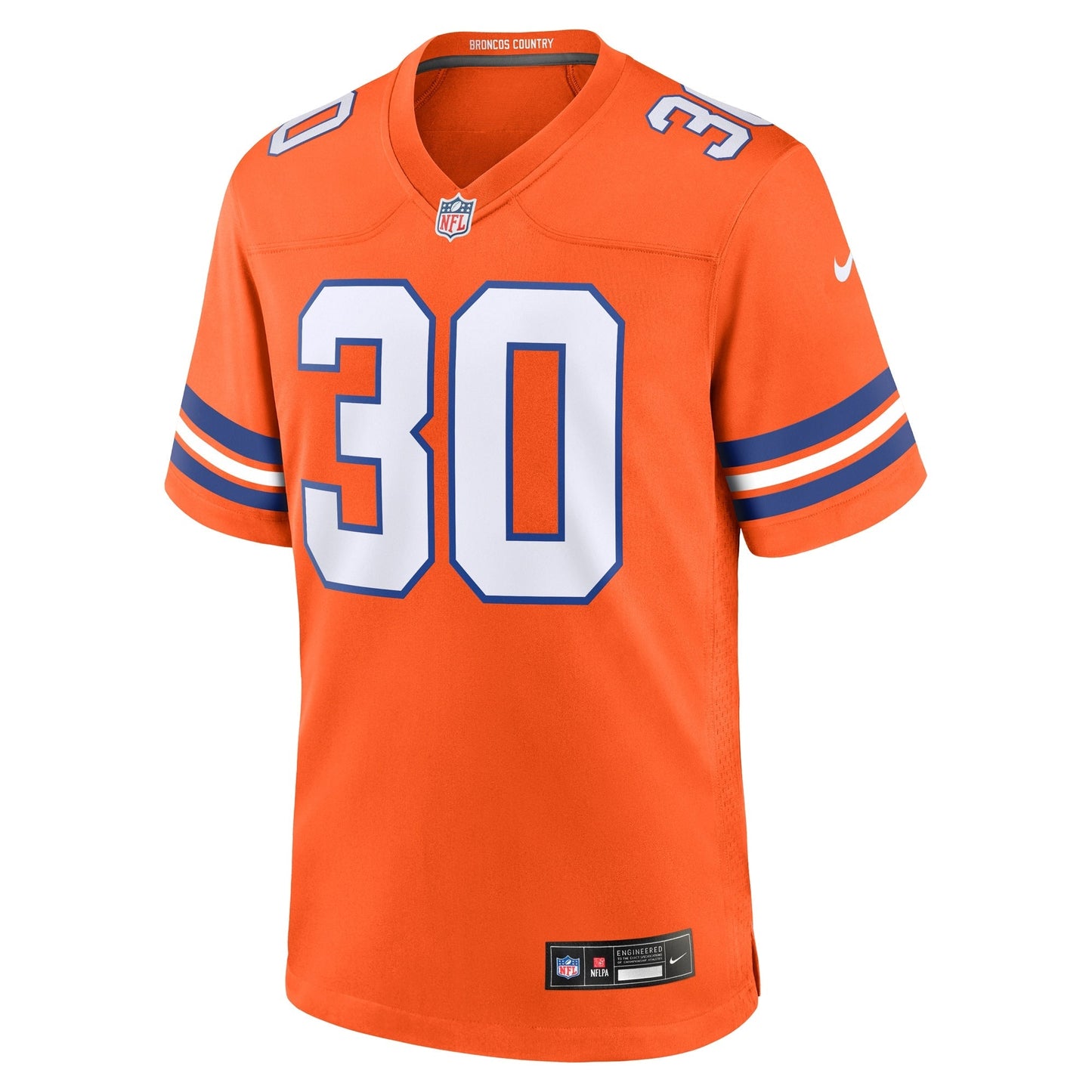 Terrell Davis Denver Broncos Nike Mile High Collection 1977 Throwback Retired Game Jersey - Orange