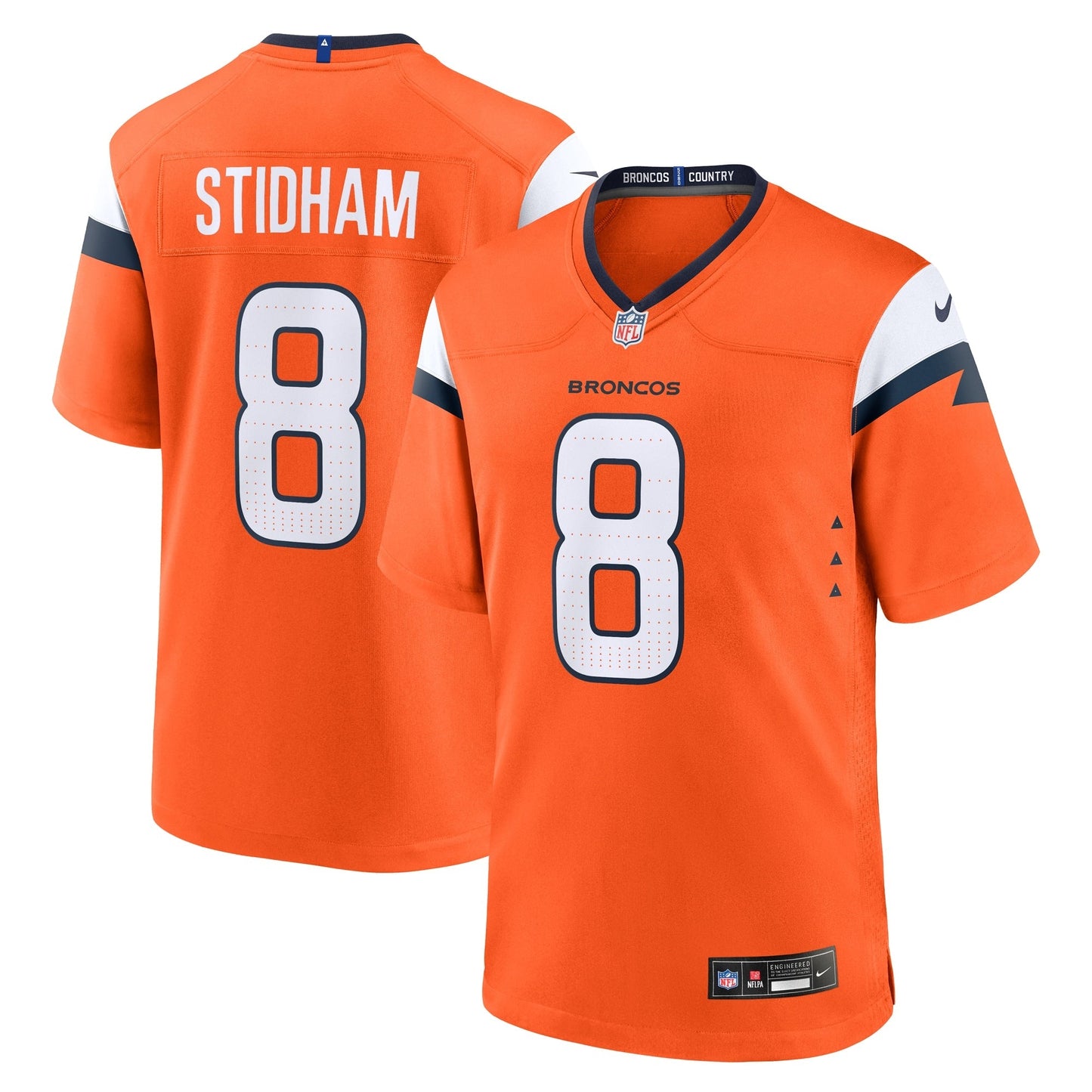 Jarrett Stidham Denver Broncos Nike Team Game Jersey - Orange
