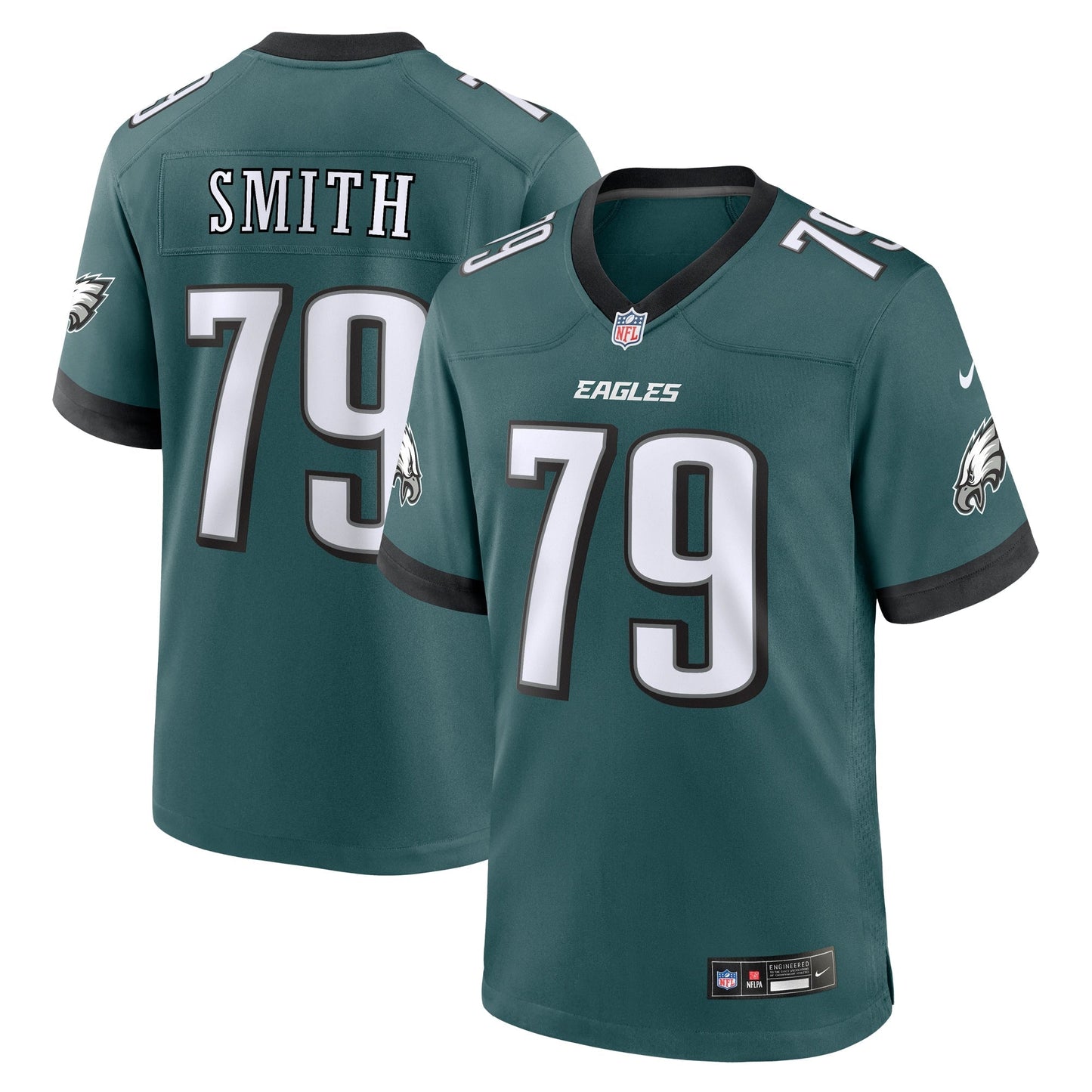 Lecitus Smith Philadelphia Eagles Nike Game Jersey - Midnight Green