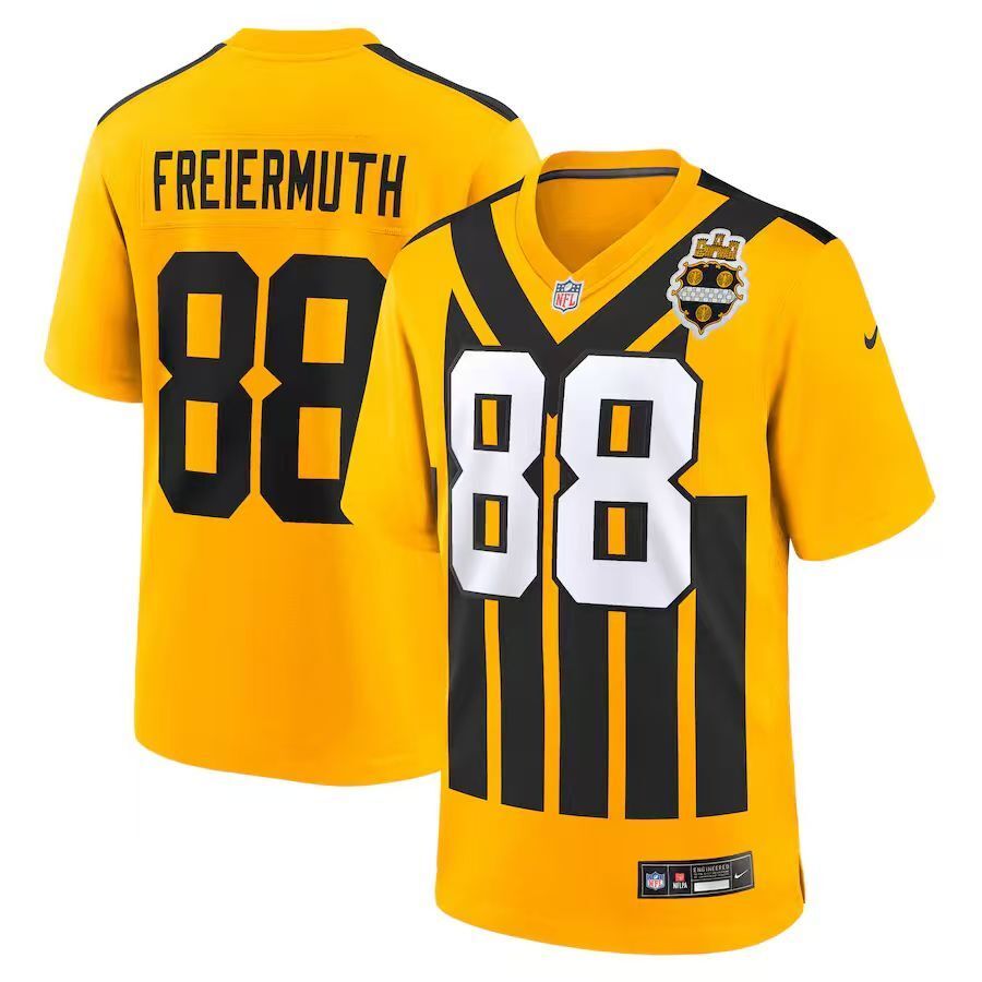 Men's Pittsburgh Steelers Pat Freiermuth Nike Jersey - Retro Yellow-2