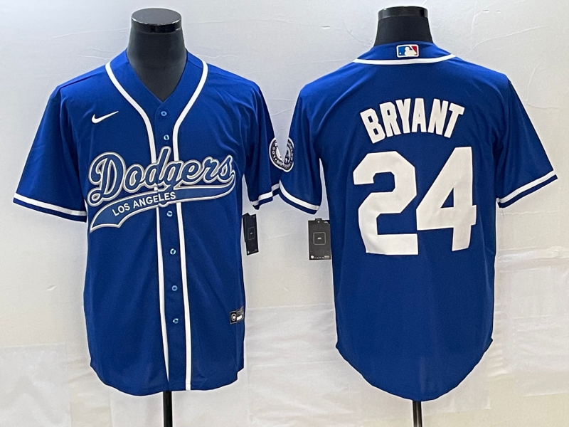 Men's Los Angeles Dodgers Kris Bryant #24 Royal Player Jersey Joint Edition